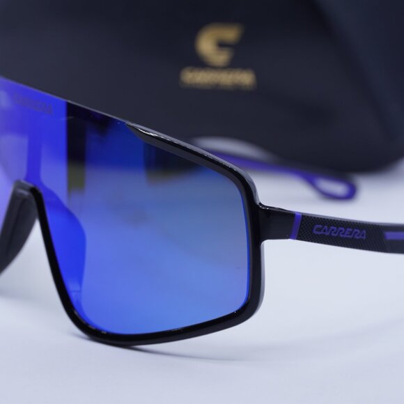 CARRERA 4017/S 0D51 Z0 Shield Sunglasses - Black/Blue Mirror main image 2